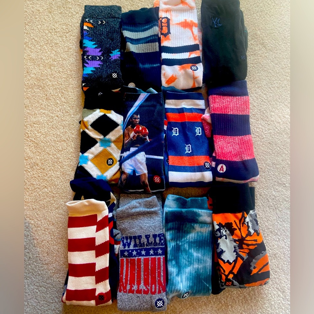 12 pair Men’s L/XL Stance socks